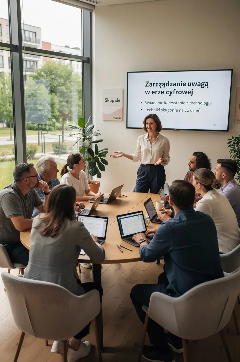 Osoba ćwicząca techniki mindfulness dla poprawy skupienia i efektywności.